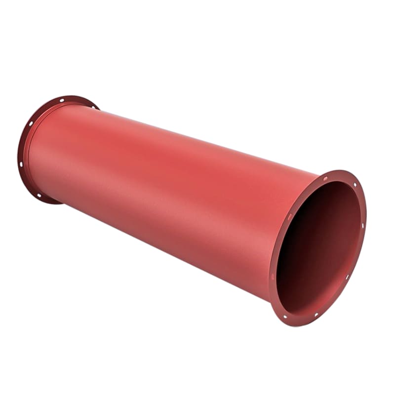 Труба вентиляционная стальная 130х1.5-2 мм 